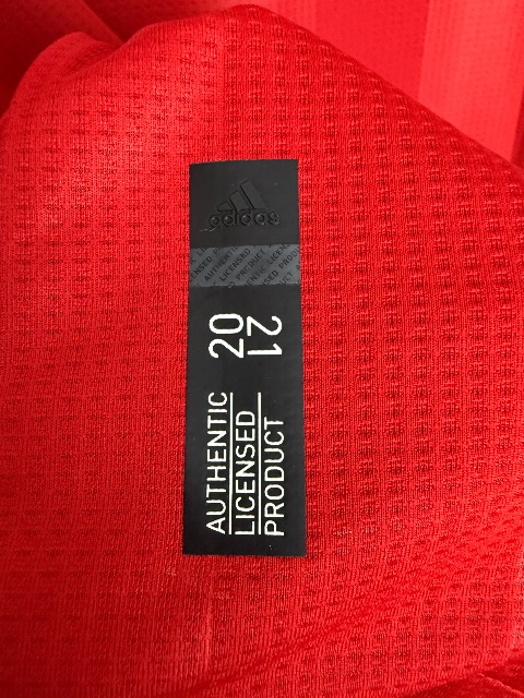 Bayern München 2020/21 Match Worn Shirt — Joshua Kimmich, with COA, Size M — match wear detail