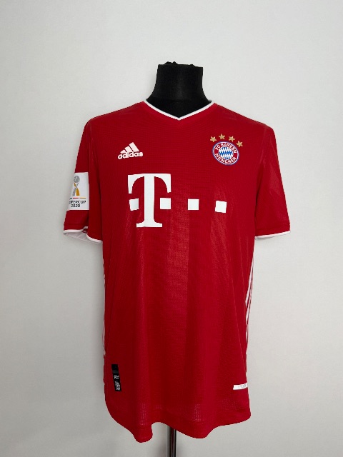 Bayern München 2020/21 UEFA Super Cup Match Worn Shirt — Javi Martínez, with COA, Size L — front