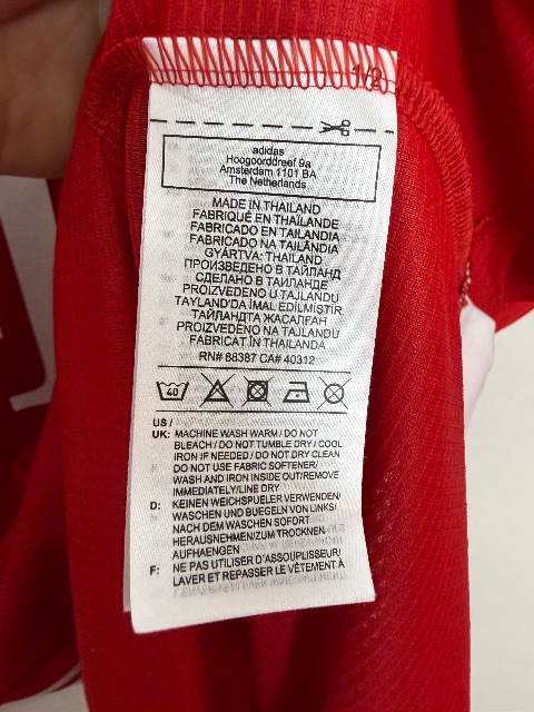 Bayern München 2020/21 UEFA Super Cup Match Worn Shirt — Javi Martínez, with COA, Size L — certificate of authenticity
