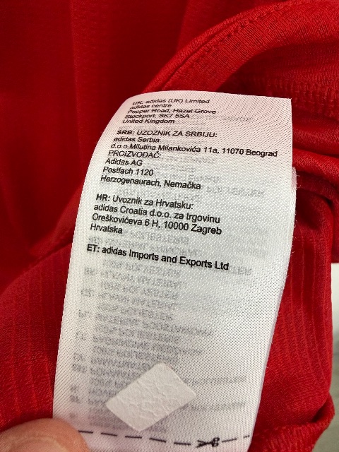 Bayern München 2020/21 UEFA Super Cup Match Worn Shirt — Javi Martínez, with COA, Size L — detail photo 11