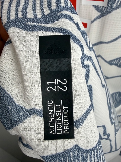 Bayern München 2020/21 Match Worn Shirt — Josip Stanišić, with COA, Size M — detail photo 11