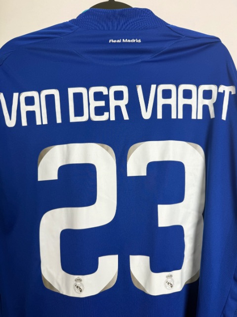 Real Madrid 2008/09 Match Worn / Issued Shirt — Rafael van der Vaart, Size XL — certificate of authenticity