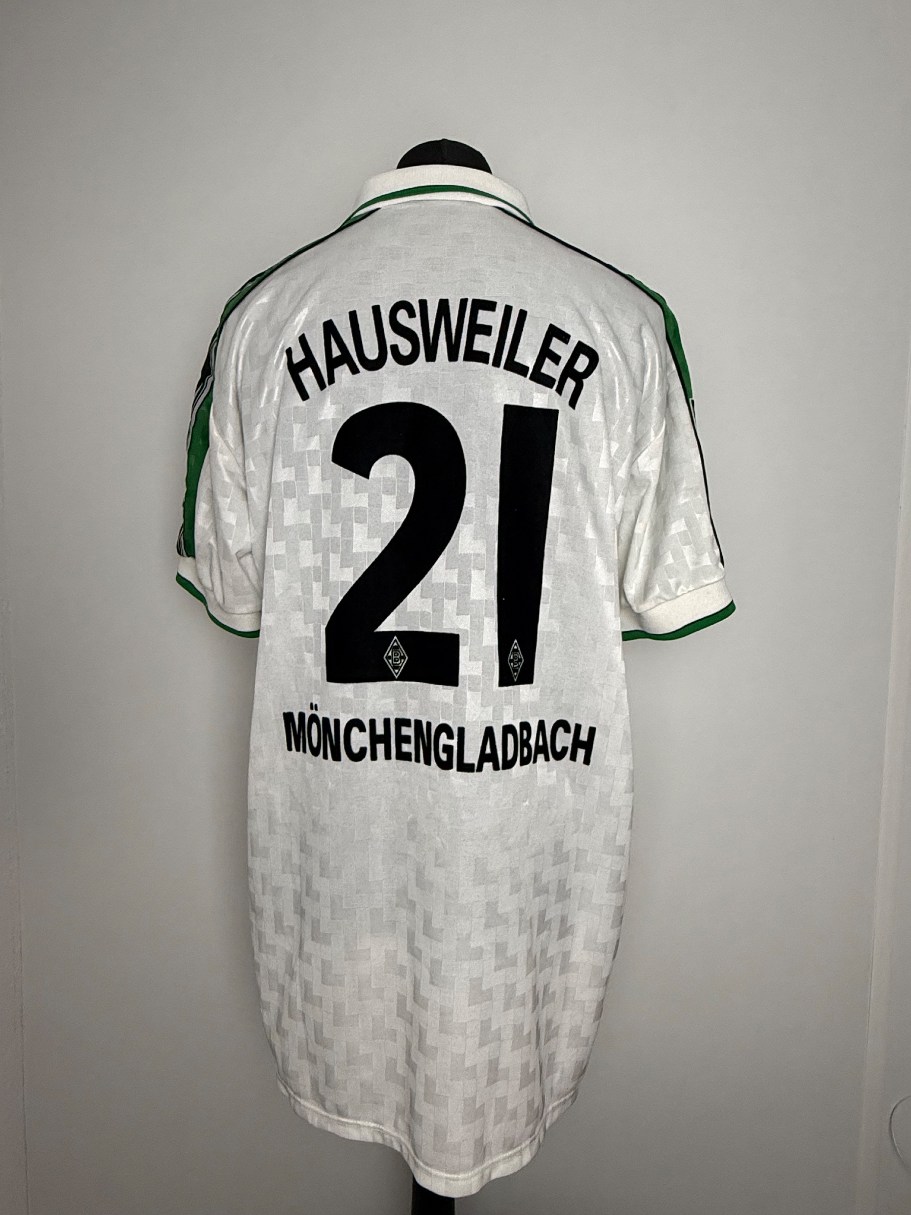 Borussia Mönchengladbach 1999-2000 2. Bundesliga Match Worn Shirt — Markus Hausweiler, with COA, Size XL — front