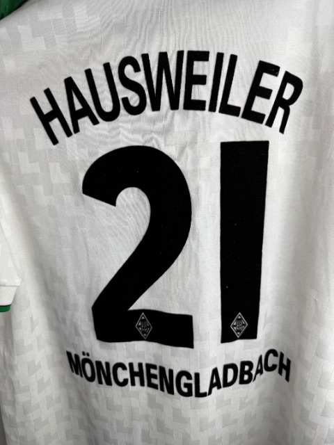 Borussia Mönchengladbach 1999-2000 2. Bundesliga Match Worn Shirt — Markus Hausweiler, with COA, Size XL — fabric detail