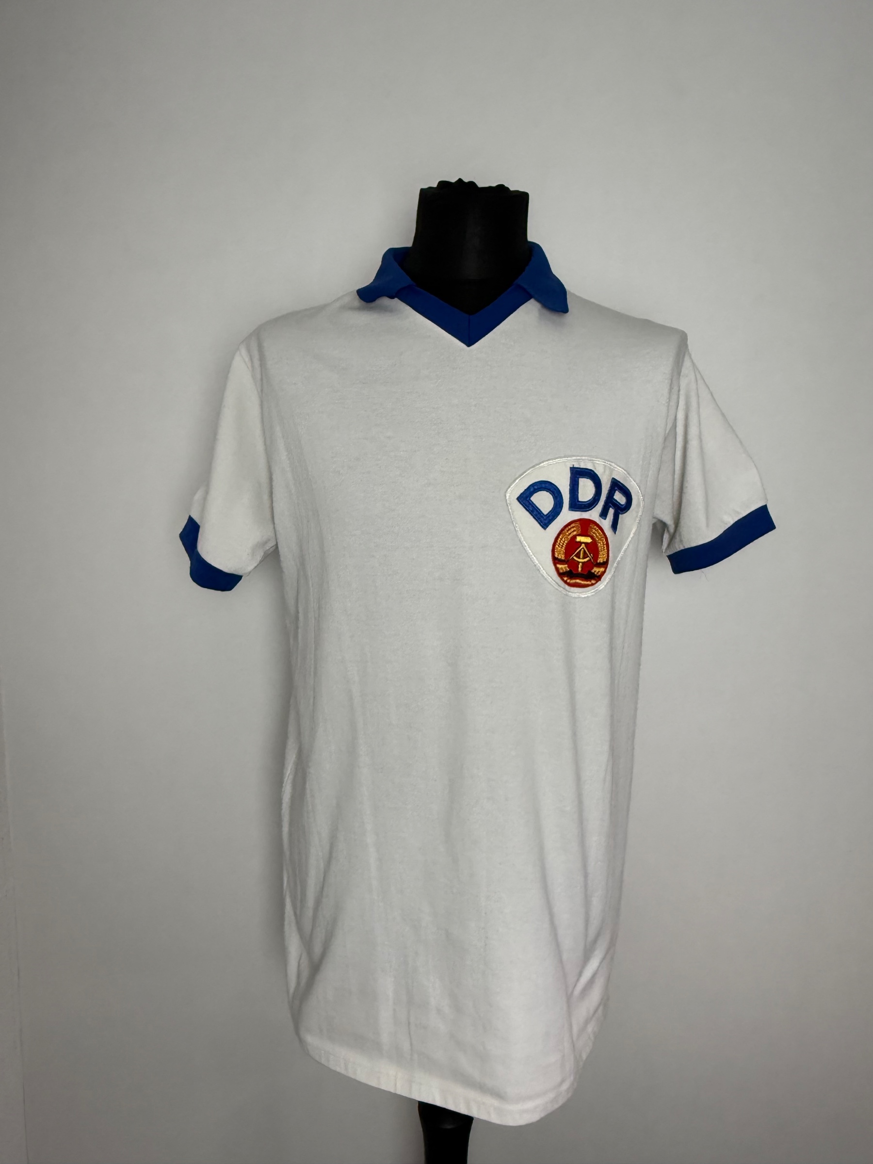 DDR East Germany 1980 Match Worn / Issued Shirt — Size L