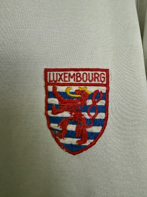 Luxembourg 1976 Match Worn Shirt — Jean-Louis Margue, Size M — club crest detail