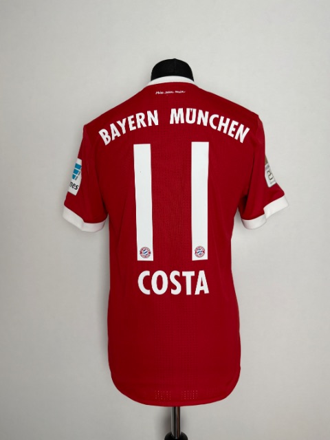 Bayern München 2017 Match Worn / Issued Shirt — Douglas Costa — back nameset