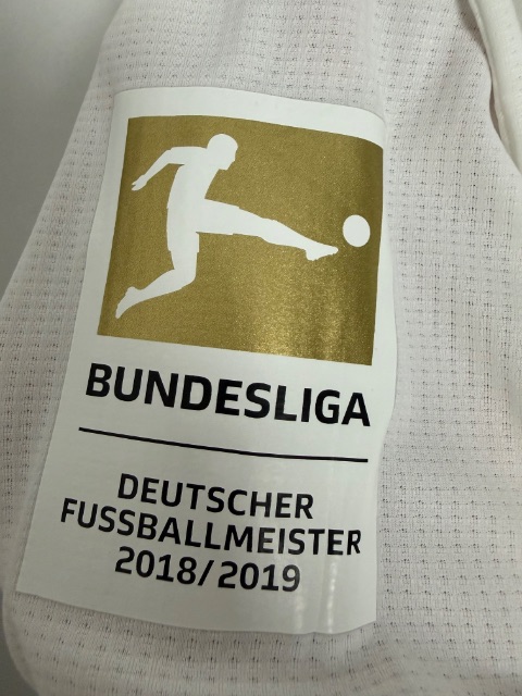 Bayern München 2019 Match Worn / Issued Shirt — Leon Goretzka — wash label