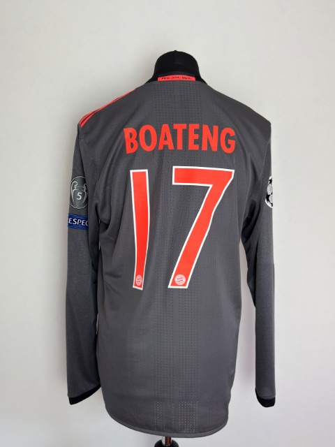 Bayern München 2016 Match Worn Shirt — Jérôme Boateng, Size L — front